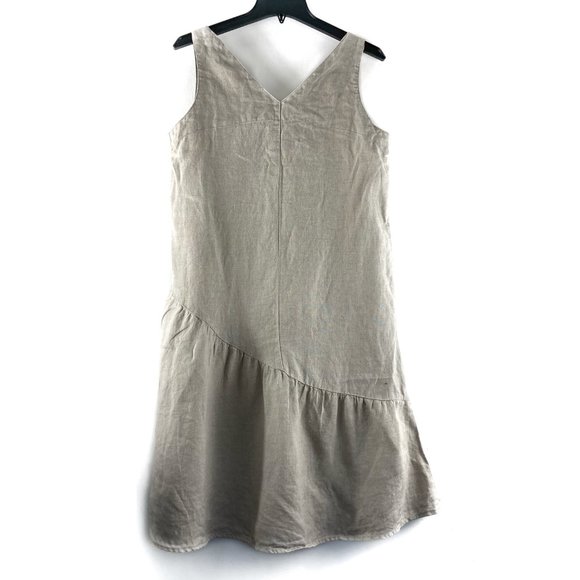 [GARNETHILL] Asymmetrical sleeveless thin midi dress  pocket 10 - Picture 2 of 4